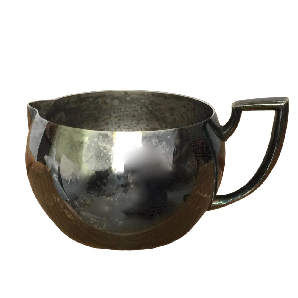 Vintage Oneida Silversmiths Silver Plated Creamer Handled Tarnished Vintage